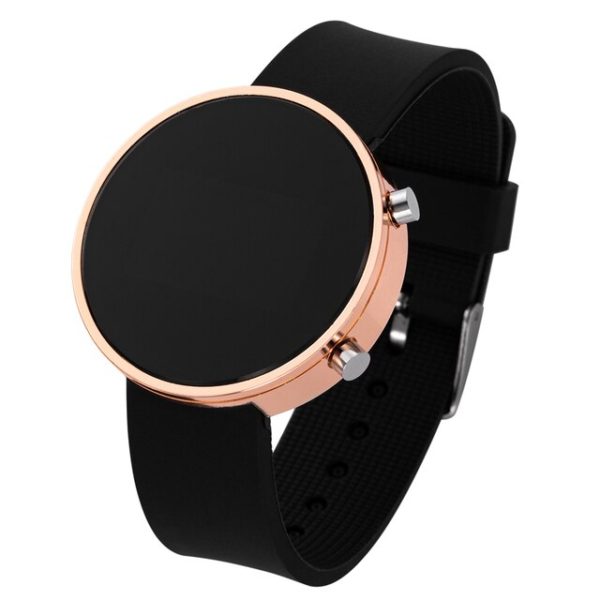 Rose Gold & Black LED Watches