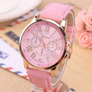 Pink Colour women's watch