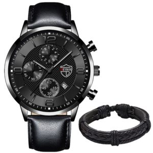 Black Colour Men's Watches
