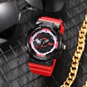 Red Colour Sport Watch