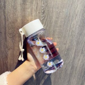 Transparent-4 Flower Water Bottles