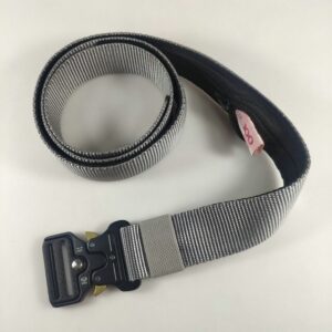 Grey Zipper Belt