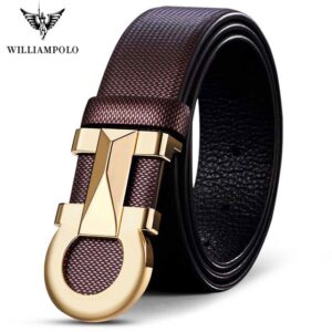 Gold leather Belt