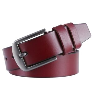 Auburn leather belt