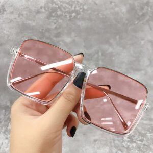 Transparent & Pink Sunglasses