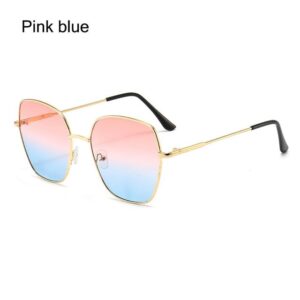 Pink blue Square Sunglasses