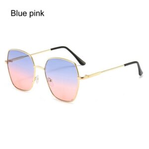 Blue pink Square Sunglasses
