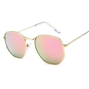 GoldPink Square Sunglasses