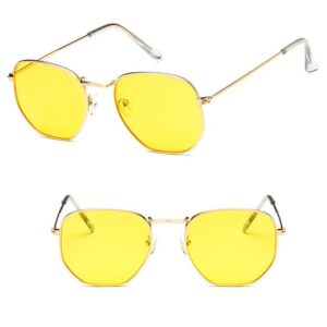OceanYellow Square Sunglasses